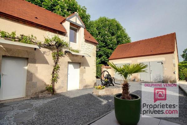 Exclusivité- Longère avec beaucoup de cachet avec piscine et parc arboré de 5585 m² proche Loire à Germigny Des Prés