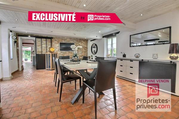 Exclusivité- Longère avec beaucoup de cachet avec piscine et parc arboré de 5585 m² proche Loire à Germigny Des Prés