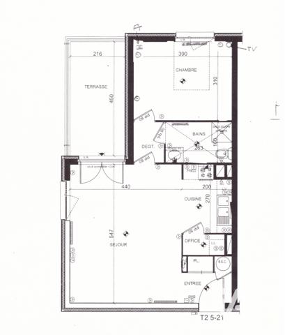 Appartement à vendre 2 pièces 51,83 m² Saint-Herblain