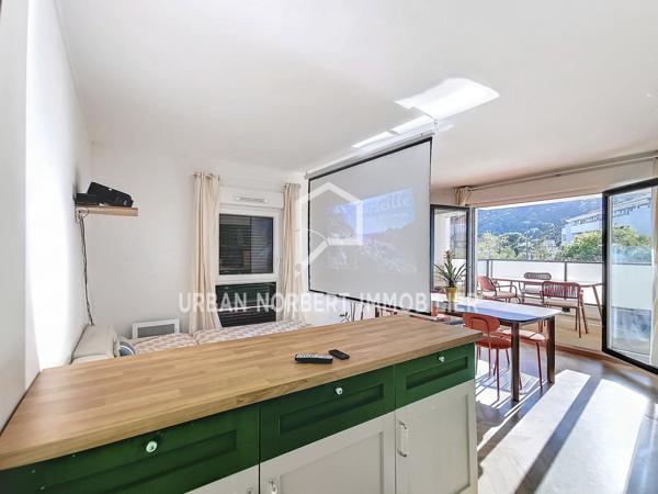 Marseille (13009) Location meublée T3 - 62 m² avec terrasse loggia et parking sécurisé