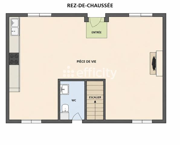 Maison 3 pièces - 70 m²