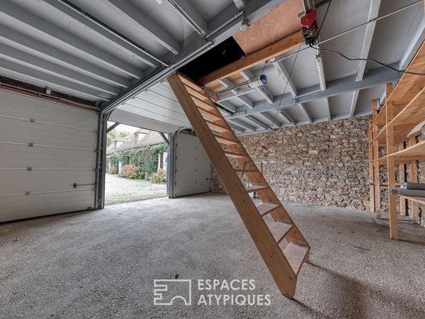 Longère de charme avec une piscine et une maison d’amis