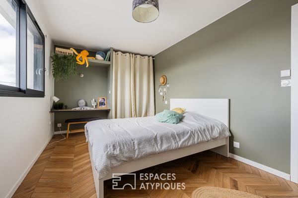 Maison d’architecte solaire avec piscine