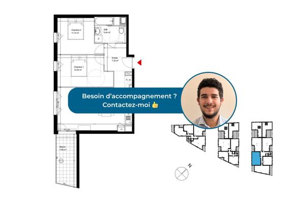 Appartement à vendre 3 pièces 61 m² Toulouse