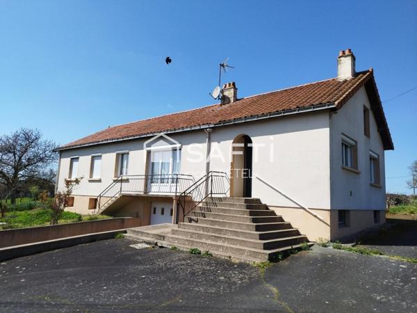 MAISON S-SOL 105 M²+5CHS+TERRAIN+GARAGE