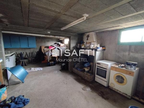 MAISON S-SOL 105 M²+5CHS+TERRAIN+GARAGE