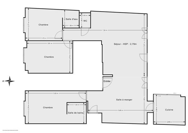 Appartement T4 de 83m² + jardin privatif terrasse piscine | Valbenoite | Saint-Etienne Centre