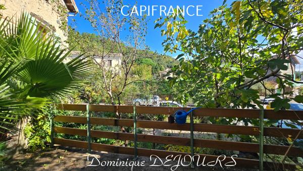 Ardèche - Vallée de l’Eyrieux à St Fortunat - Charmante maison de village - Garage - Bels espaces extérieurs.