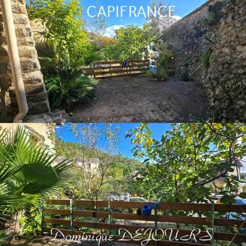 Ardèche - Vallée de l’Eyrieux à St Fortunat - Charmante maison de village - Garage - Bels espaces extérieurs.