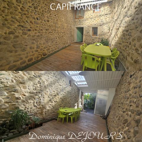 Ardèche - Vallée de l’Eyrieux à St Fortunat - Charmante maison de village - Garage - Bels espaces extérieurs.