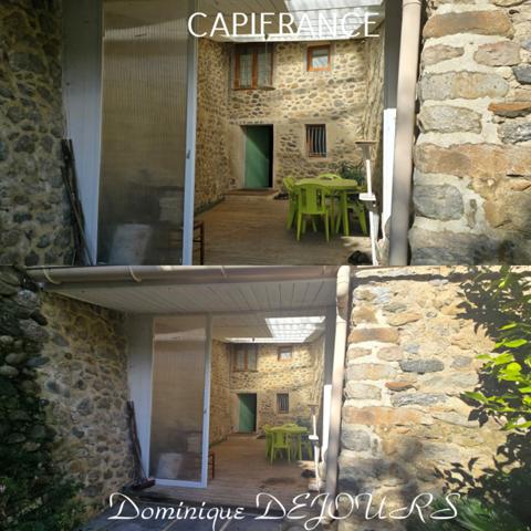 Ardèche - Vallée de l’Eyrieux à St Fortunat - Charmante maison de village - Garage - Bels espaces extérieurs.