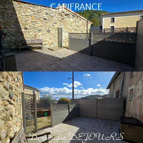 Ardèche - Vallée de l’Eyrieux à St Fortunat - Charmante maison de village - Garage - Bels espaces extérieurs.