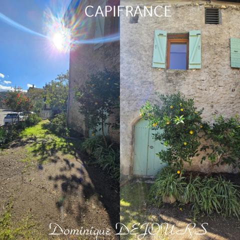 Ardèche - Vallée de l’Eyrieux à St Fortunat - Charmante maison de village - Garage - Bels espaces extérieurs.