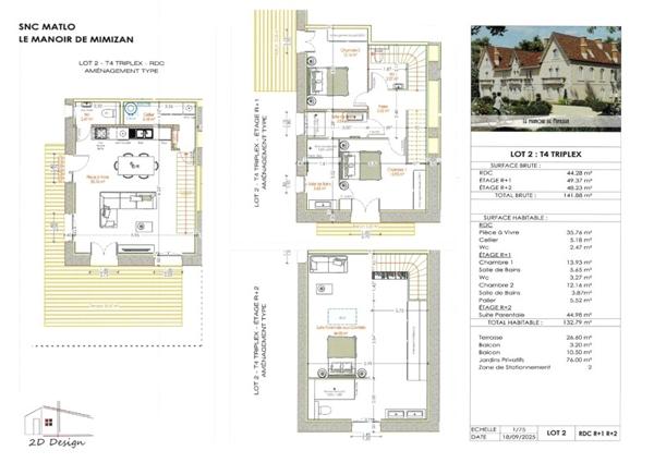 Appartement 199 000 € Mimizan 4 p 132 m² DPE