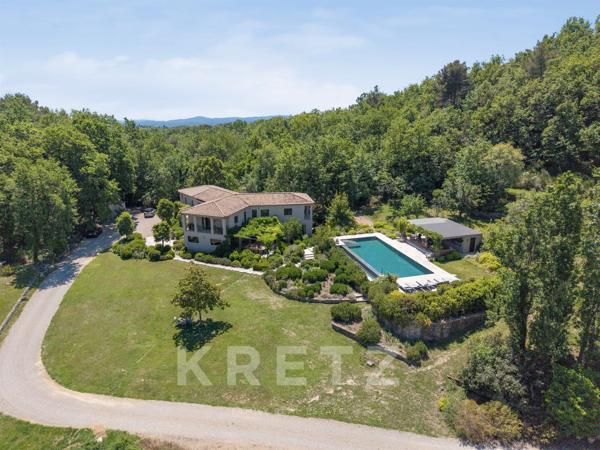 Villa d'architecte d'exception — Calme absolu, vue montagnes, Châteauneuf de Grasse