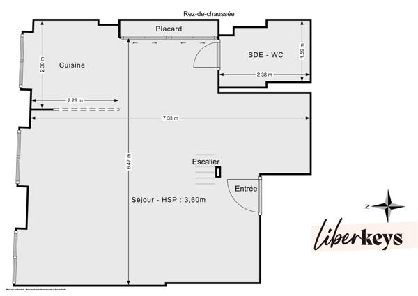 Appartement T1 bis de 60m² (45m² Carrez) - Coeur Croix Rousse