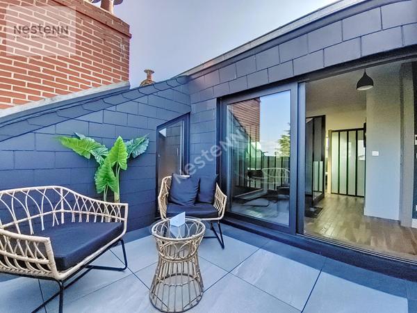 ORLEANS LES TOURELLES - PONT ROYAL - Appartement T3  meublé bourgeois - TERRASSE - Rénovation haut de gamme