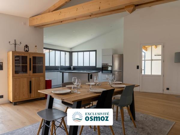 Maison récente type 4 style réthaise avec jardin et piscine