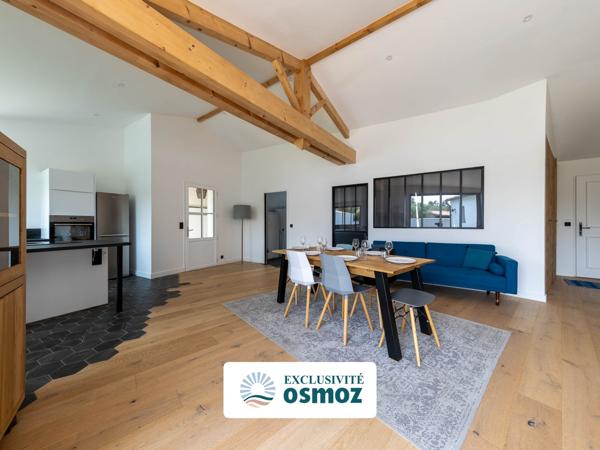 Maison récente type 4 style réthaise avec jardin et piscine