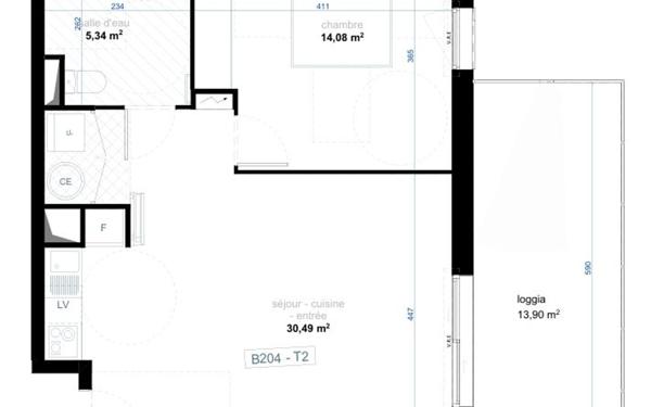 Appartement à vendre    2 pièces •  Narbonne