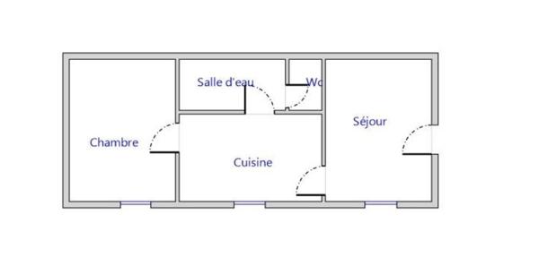 Appartement 2 pièces de 25 m² à Compiègne (60200)