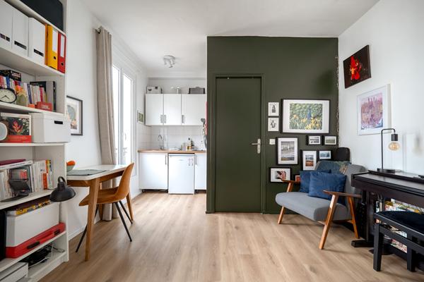 Appartement Paris 1 pièce(s) 18.31 m2