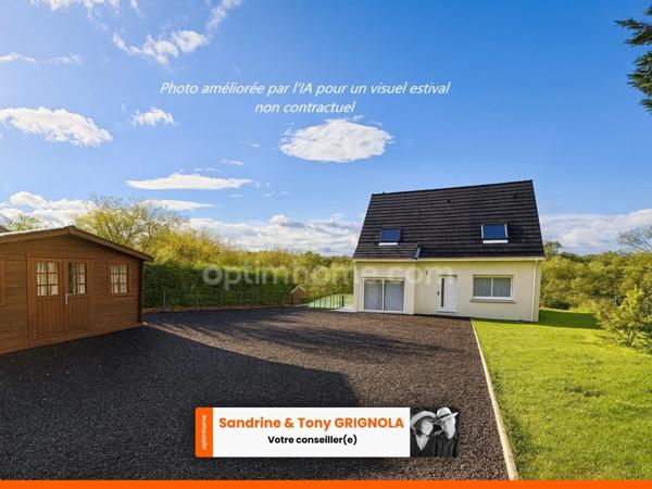 MAISON À VENDRE - 4 CHAMBRES - JARDIN SANS VIS-À-VIS - VUE PANORAMIQUE - GLOS (14100)