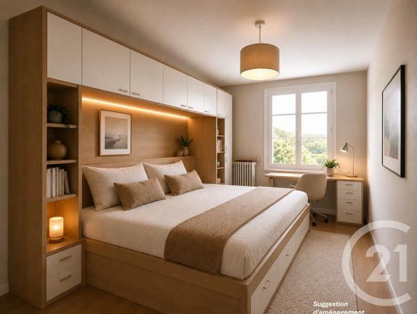 Appartement F3 à vendre  3 pièces - 53,84 m 2   LE VESINET  - 78