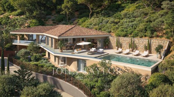 Villa contemporaine neuve avec vue mer – Domaine privé