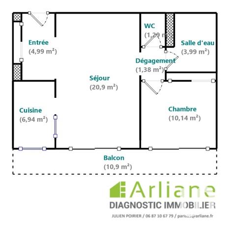 Appartement à vendre 2 pièces 50 m² Paris 12