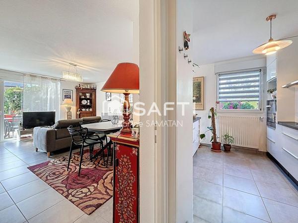 T3 en rez de jardin - accès Suisse direct