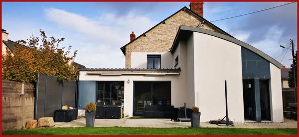 maison en pierres rénovée de 5 chambres avec garage et jardi