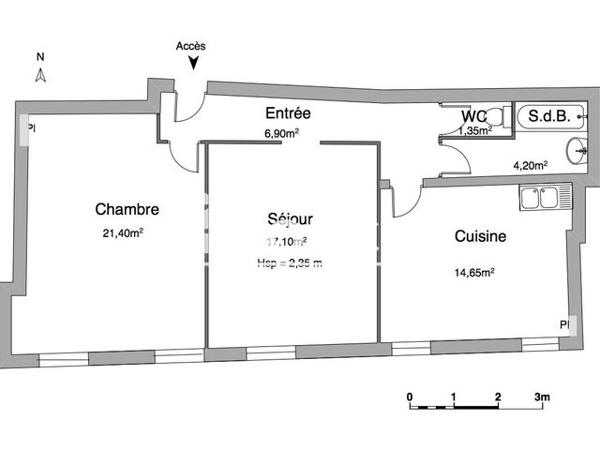 Location Appartement 2 pièces 65.6 m² - 10 RUE ANDRE MOINIER Clermont Ferrand 63000
