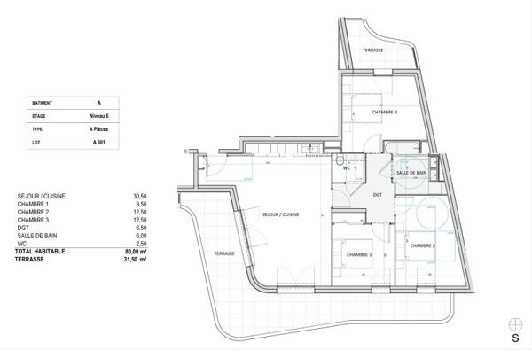 Vente / Appartement T4 à Cannes (06150)