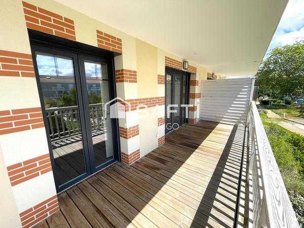 Appartement T2, balcon et place de parking couvert