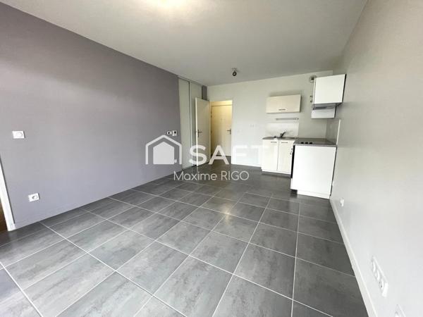 Appartement T2, balcon et place de parking couvert