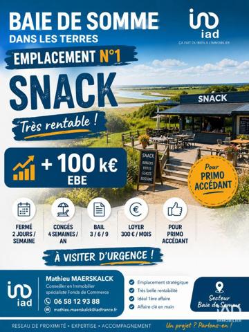 Restauration rapide à vendre 1 m² Abbeville