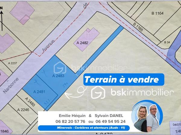 Terrain de 915 m²