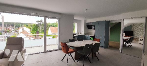 T3 de 89m² avec grande terrasse SUD-OUEST + cellier + 2 parkings dans résidence récente à MERLIMONT