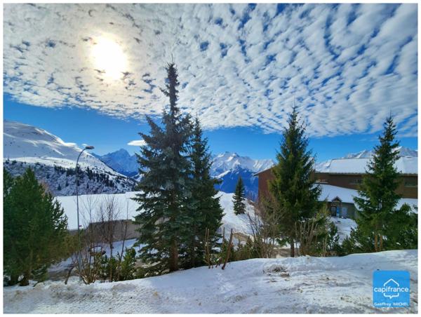 Appartement T2 à vendre – Alpe d’Huez secteur Passeaux / Éclose – 27 m² – exposition Sud – retour skis aux pieds