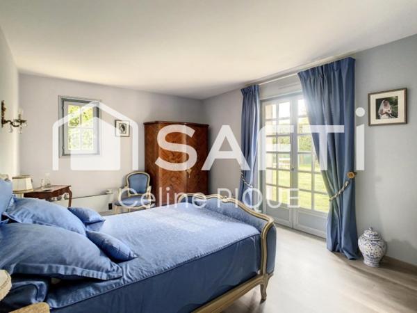 Maison de 9 pièces avec grand jardin, bois et rivière