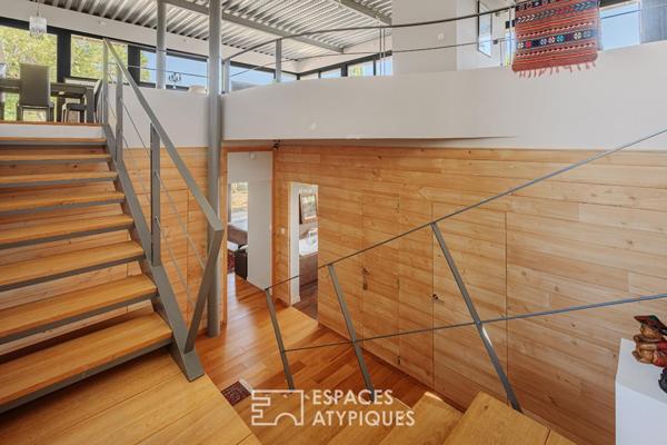 Maison d’architecte et son logis indépendant avec panorama d’exception