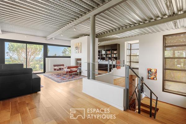 Maison d’architecte et son logis indépendant avec panorama d’exception