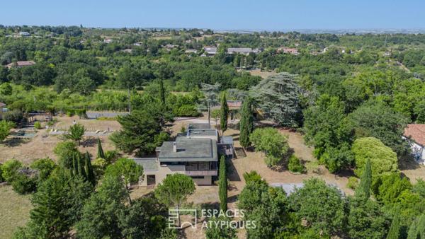 Maison d’architecte et son logis indépendant avec panorama d’exception