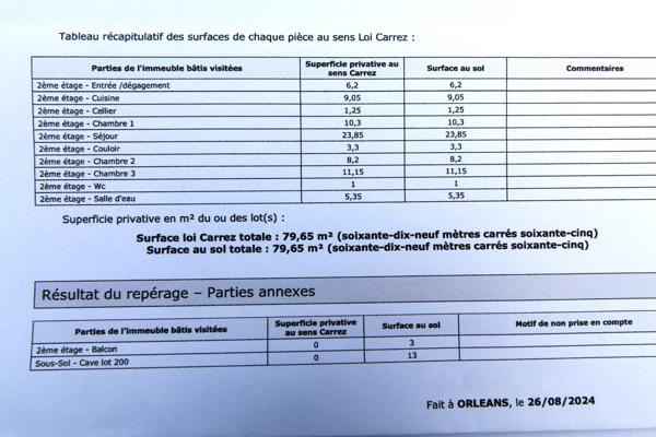 Appartement 80 m2 vue jardin