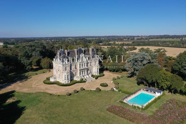 Magnifique château du XIXe siècle à vendre en Maine-et-Loire