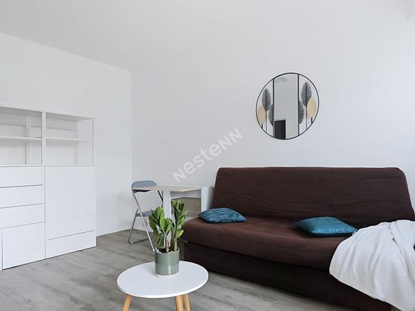 Appartement T1 meublé  à louer à Rezé, rez-de-chaussée avec terrasse