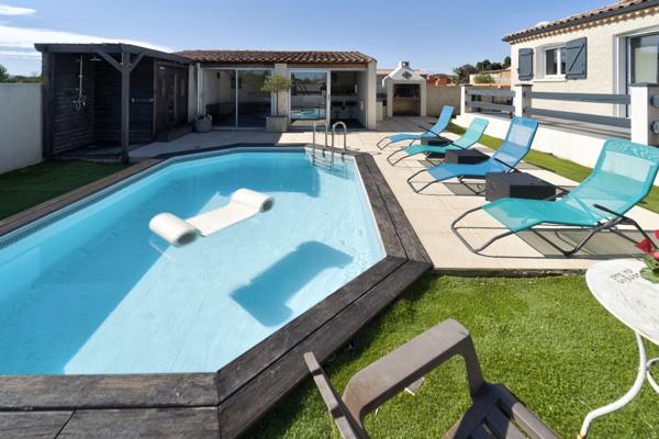 Maison de plain pied avec piscine entre Narbonne et Carcassonne