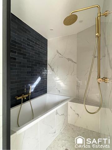 Vaste terrasse vue lac