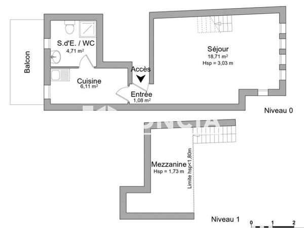 Location Studio 30.61 m² - PLACE FELIX GRAS Martigues 13500